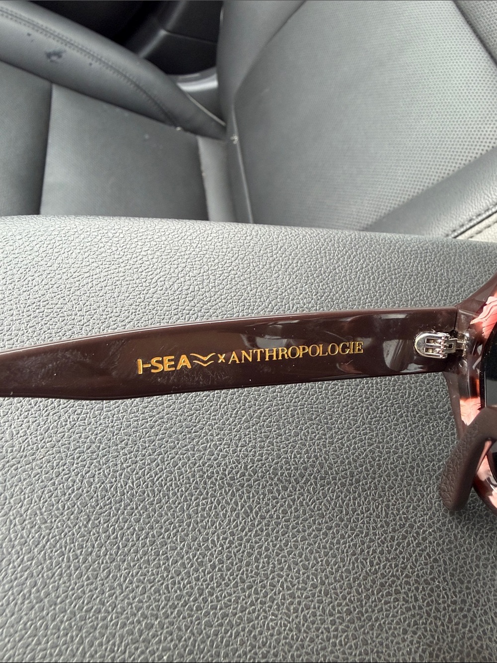 Anthropologie Oversized Tortoise & Dark Brown Square Sunglasses - Picture 2 of 4